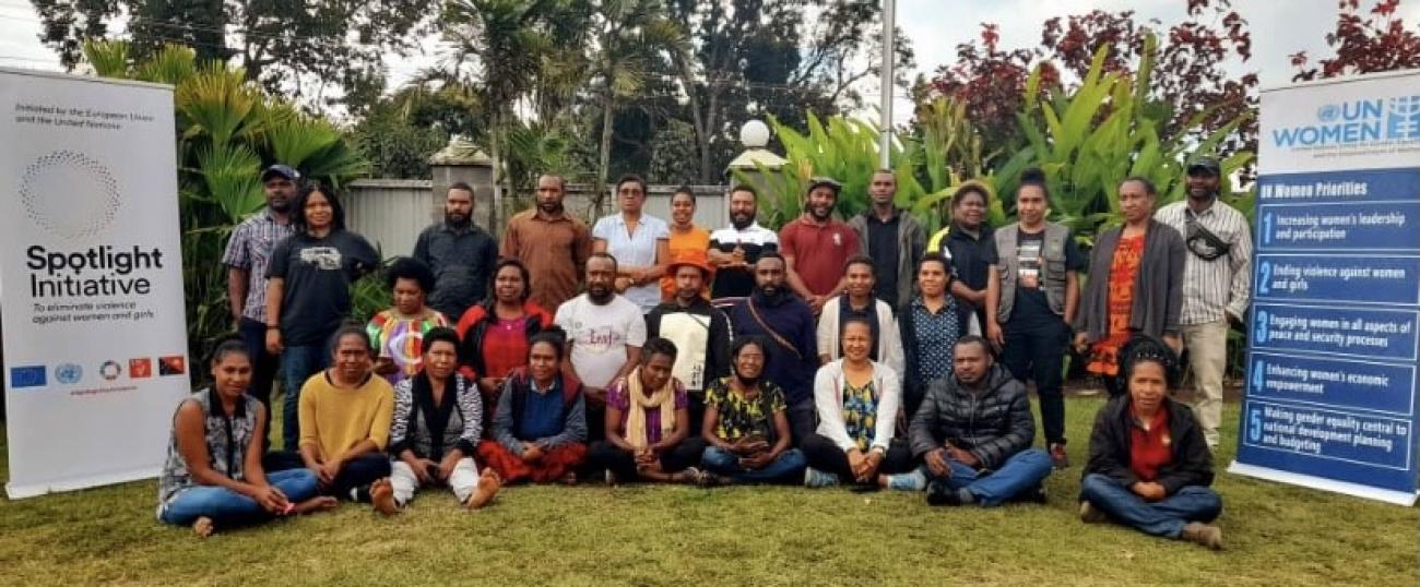 PNG TOT participants in a group photo after the training in Goroka