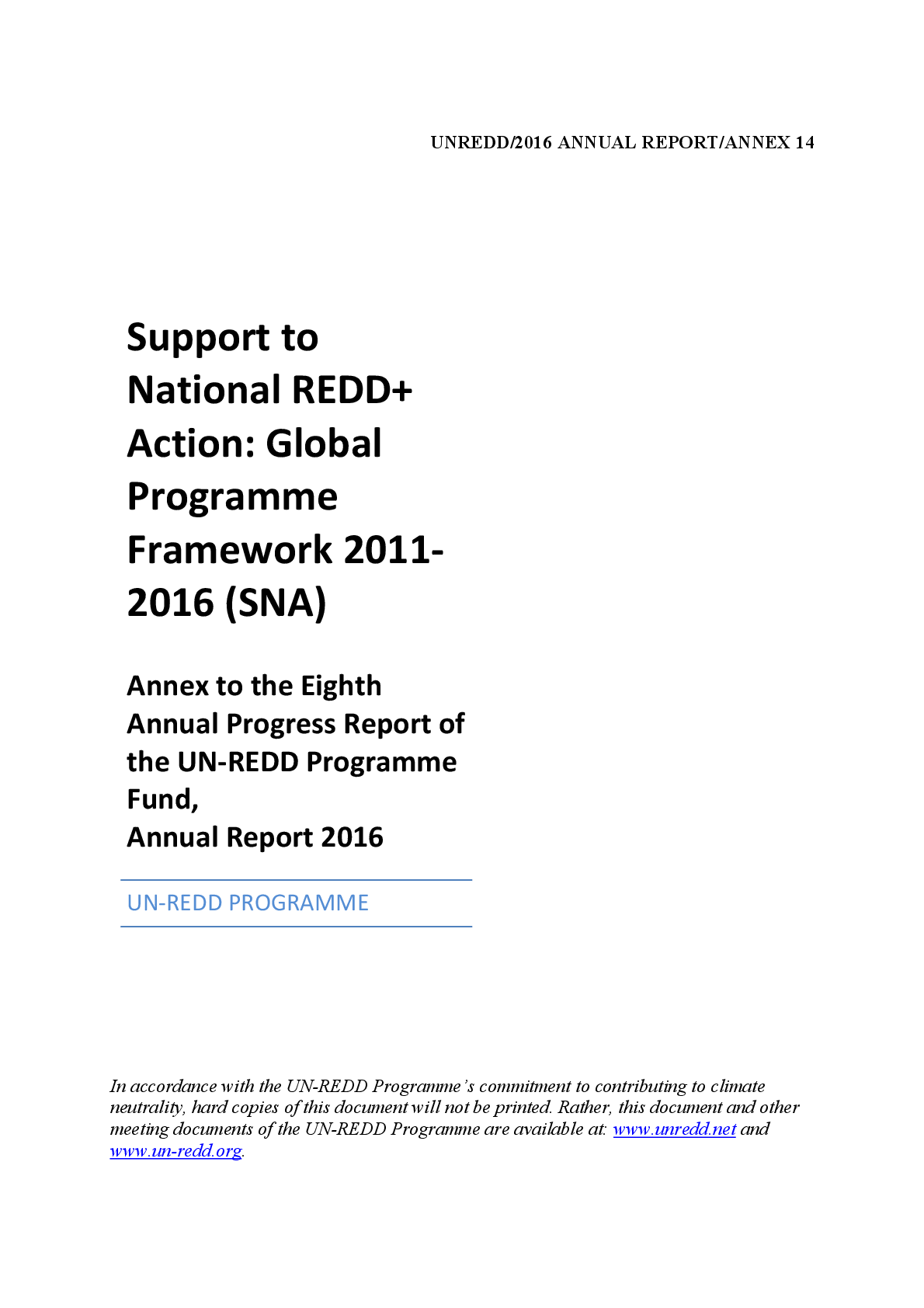 Un Redd Support To Country Act Mptf Office