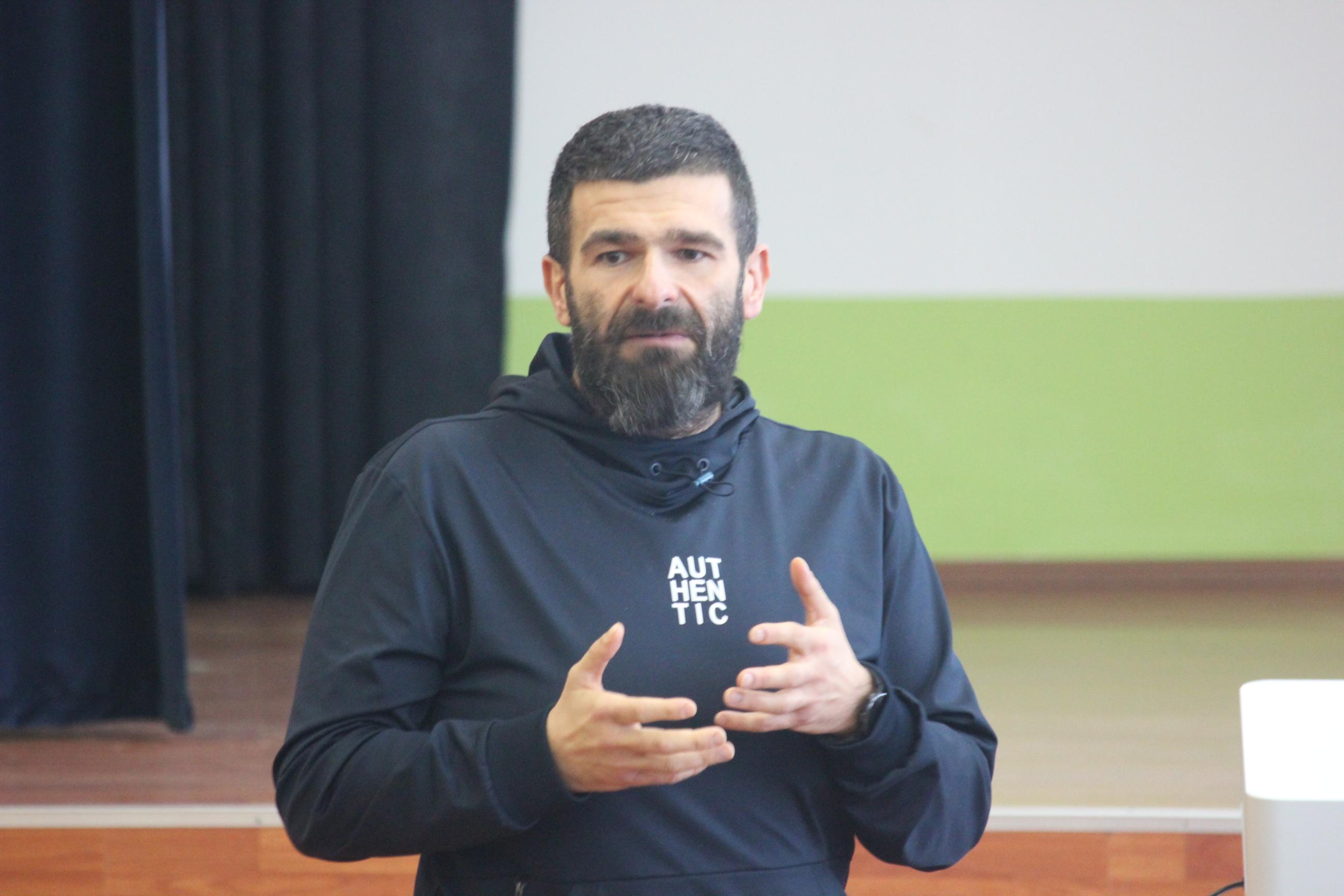 Damir Kustura, actor, project coordinator; Photo: UNDP BiH