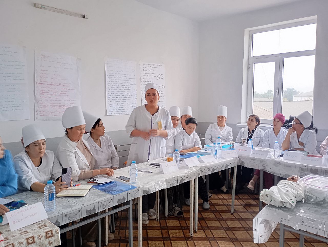 Uzbekistan Vision 2030 Fund pic group of nurses training in neonatal care