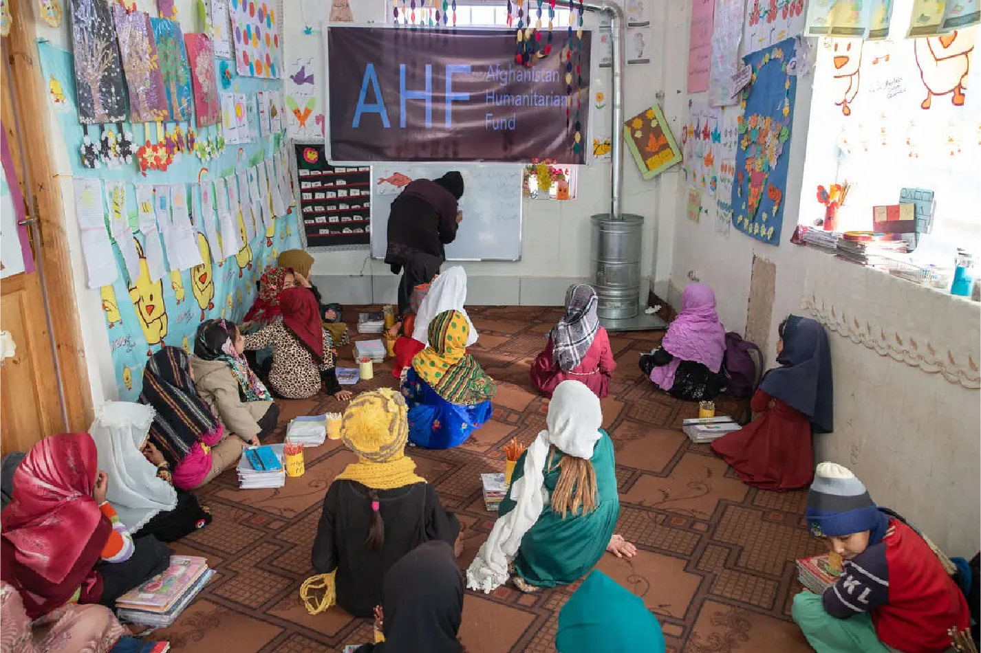 The Afghanistan Humanitarian Fund supported community-based education classes in Herat Province