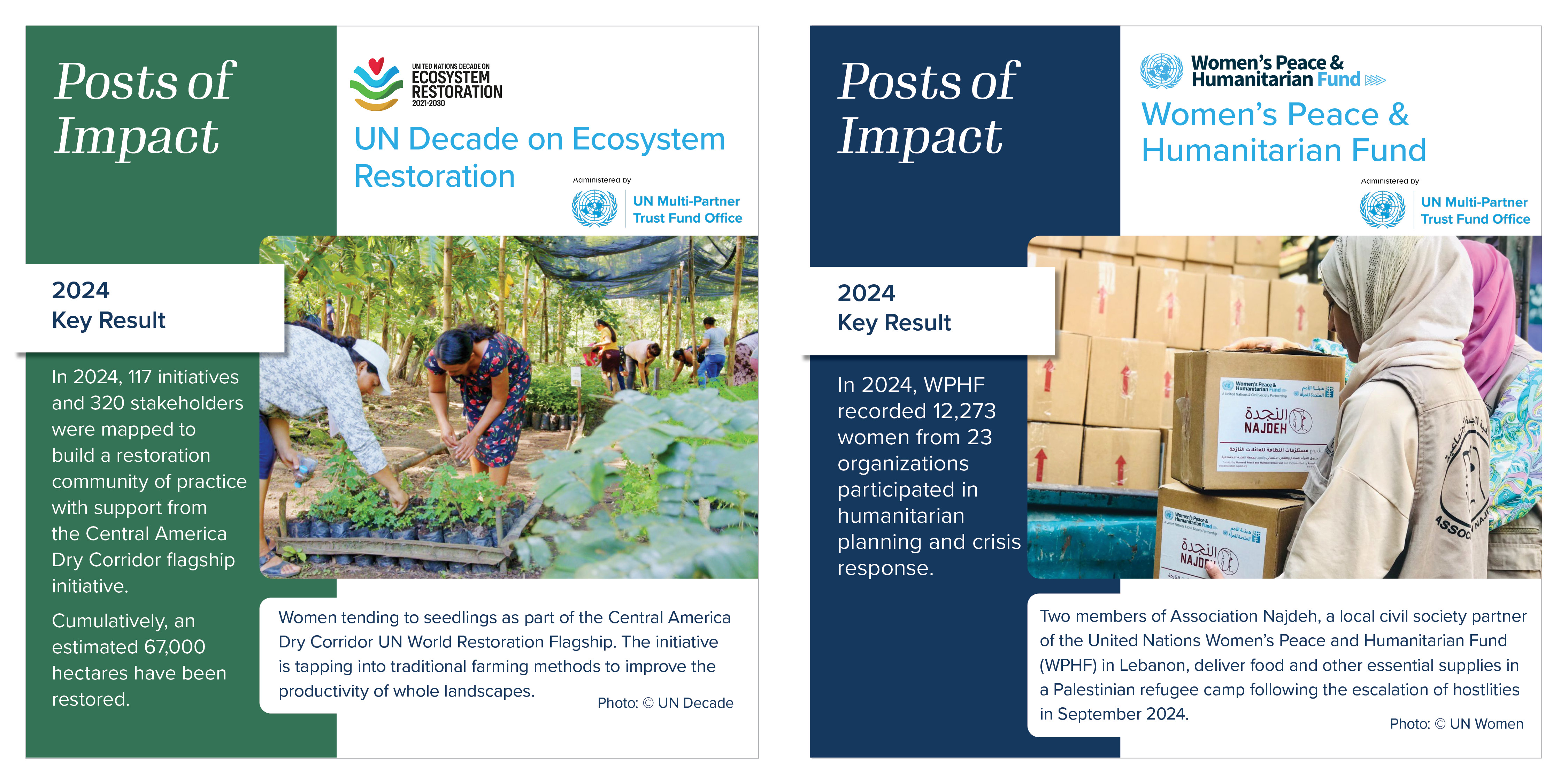 UN Decade on Ecosystem Restoration and Women’s Peace & Humanitarian Fund