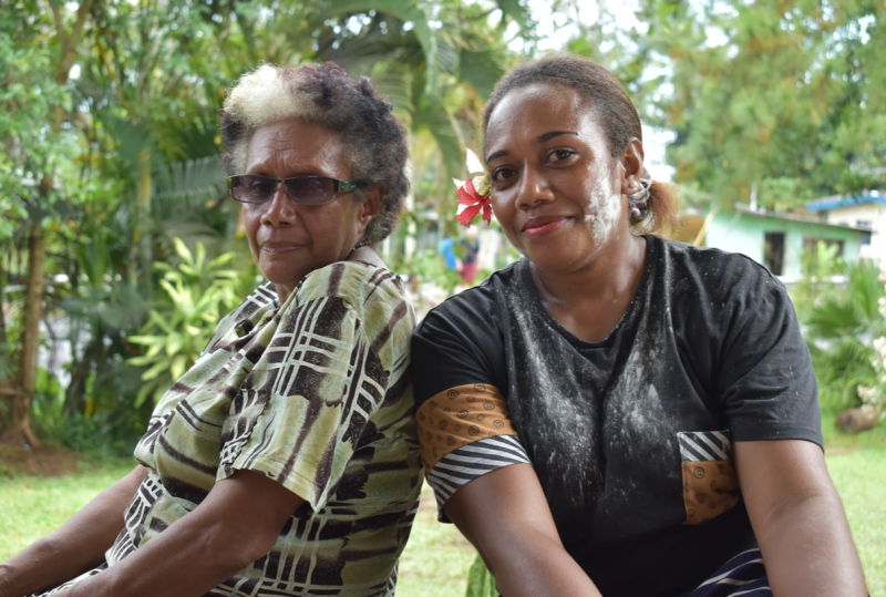 Eseta Naleba and Maria Silicate, Tagaqe village, Fiji. Photo: UNDP Fiji