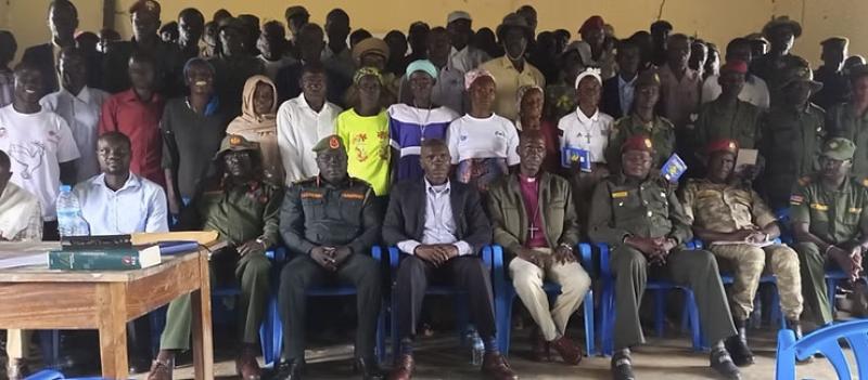 Participants at the three-day civil-military dialogue in Yei River County. Photo: Radio Tamazuj.