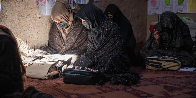A child-friendly space supported by the AHF in Logar Province
